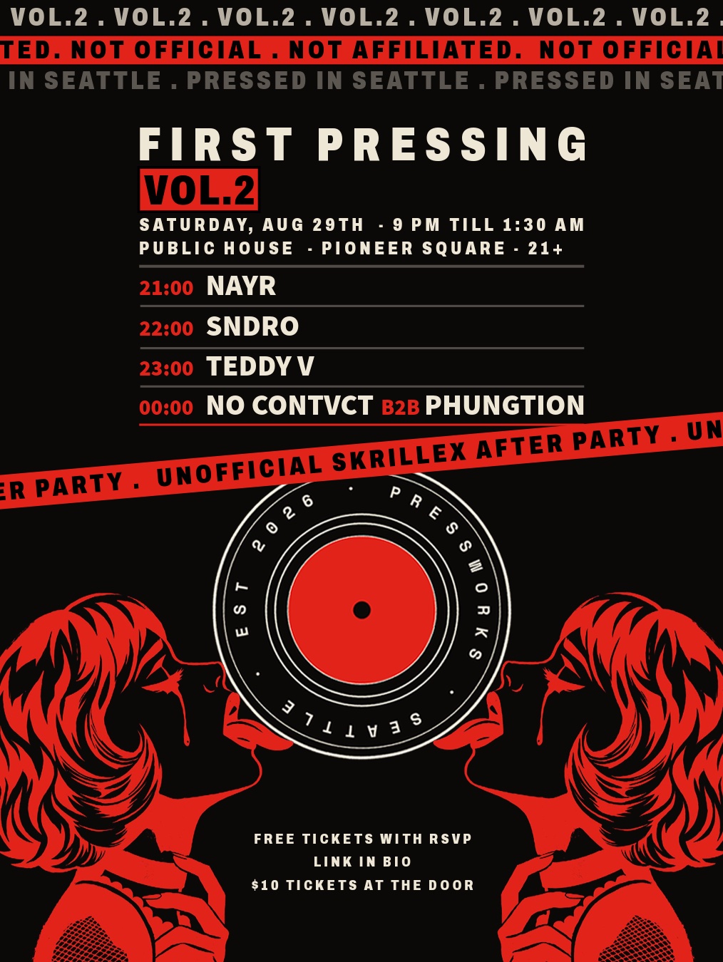 SKRILLEX UNOFFICIAL AFTERS (FREE W RSVP)